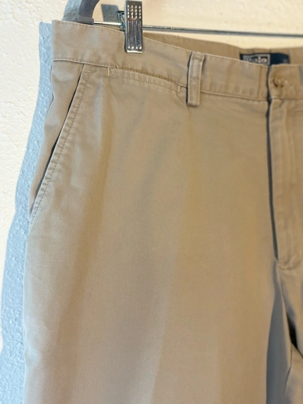 Polo Ralph Lauren Mens Size 36 Cotton Khaki Tan Chino Twill Preppy Shorts